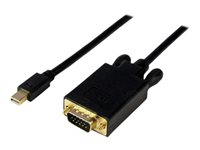 StarTech.com Câble adaptateur Mini DisplayPort vers VGA de 4,5 m - Convertisseur actif DP vers HD15 pour Mac ou PC - Noir - Convertisseur vidéo - VGA - DisplayPort - noir MDP2VGAMM15B