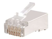 C2G RJ45 Cat5E Shielded Modular Plug for Round Solid/Stranded Cable - Connecteur de réseau - RJ-45 (M) - CAT 5e (pack de 100) 88126