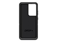 OtterBox Defender Series - ProPack Packaging - coque de protection pour téléphone portable - robuste - polycarbonate, caoutchouc synthétique - noir - pour Samsung Galaxy S21 Ultra 5G 77-81889