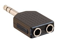 C2G - Répartiteur audio - jack stéréo (F) pour jack stéréo (M) 80470