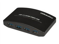 USRobotics USB 3.0 Super Speed 4-Port USB Hub - Concentrateur (hub) - 4 x SuperSpeed USB 3.0 - Ordinateur de bureau USR808400
