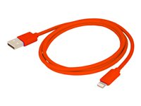 Urban Factory Cable USB to Lightning MFI certified - Red 1m - Câble Lightning - Lightning mâle pour USB mâle - 1 m - rouge CID04UF