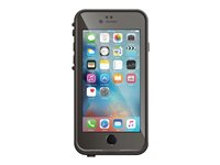 LifeProof Fre - Étui de protection étanche pour téléphone portable - silicone, polycarbonate, polypropylène, caoutchouc synthétique - gris grind - pour Apple iPhone 6, 6s 77-52565