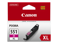 Canon CLI-551M XL - 11 ml - à rendement élevé - magenta - original - coque avec sécurité - réservoir d'encre - pour PIXMA iP8750, iX6850, MG5550, MG5650, MG5655, MG6450, MG6650, MG7150, MG7550, MX725, MX925 6445B004
