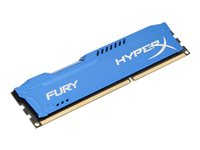HyperX FURY - DDR3 - module - 4 Go - DIMM 240 broches - 1333 MHz / PC3-10600 - CL9 - 1.5 V - mémoire sans tampon - non ECC - bleu HX313C9F/4