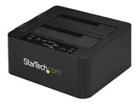 StarTech.com Duplicateur et effaceur pour deux disques durs SSD/HDD SATA de 2,5"/3,5" - USB 3.0 - Duplicateur/effaceur de disque dur SSD - 2 Baies (SATA-600) - USB 2.0, USB 3.0 (externe) SDOCK2ERU33