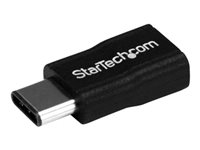 StarTech.com Adaptateur USB 2.0 USB-C vers Micro USB - M/F - Convertisseur USB Type-C pour Nokia N1, Nexus 6P/5X et plus - Adaptateur USB - 24 pin USB-C (M) pour Micro-USB de type B (F) - USB 2.0 - noir USB2CUBADP