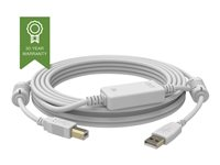 Vision Techconnect 2 - Câble USB - USB (M) pour USB type B (M) - 15 m - actif - blanc TC2 15MUSB+