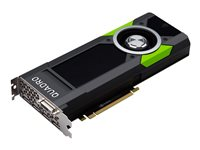 NVIDIA Quadro P5000 - Carte graphique - Quadro P5000 - 16 Go GDDR5 - PCIe 3.0 x16 - DVI, 4 x DisplayPort - Adaptateurs inclus VCQP5000-PB