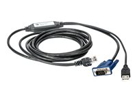 Avocent - Câble vidéo / USB - USB, HD-15 (VGA) pour RJ-45 (M) - 3.05 m - actif - pour AutoView AV3108, AV3216 USBIAC-10