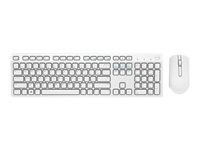 Dell KM636 - Ensemble clavier et souris - sans fil - 2.4 GHz - AZERTY - Français - blanc 580-ADFU