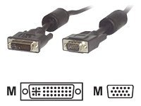 MCL Samar - Câble vidéo - DVI-I (M) pour HD-15 (VGA) (M) - 2 m MC370-2M