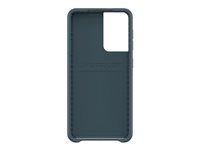 LifeProof WAKE - Coque de protection pour téléphone portable - 85 % de plastique recyclé provenant de l'océan - neptune (bleu/vert) - modèle d'onde douce - pour Samsung Galaxy S21 5G 77-81257