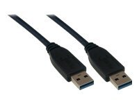 MCL Samar - Câble USB - USB type A (M) pour USB type A (M) - USB 3.0 - 1 m - noir MC923AA-1M/N
