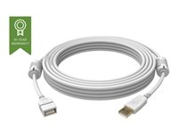 Vision Techconnect - Rallonge de câble USB - USB (F) pour USB (M) - USB 2.0 - 1 m - blanc TC 1MUSBEXT