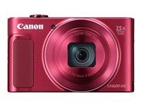 Canon PowerShot SX620 HS - Appareil photo numérique - compact - 20.2 MP - 1080p / 30 pi/s - 25x zoom optique - Wi-Fi, NFC - rouge 1073C002