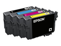 Epson 502 Multipack - Pack de 4 - 14.5 ml - noir, jaune, cyan, magenta - original - emballage coque avec alarme radioélectrique/ acoustique - cartouche d'encre - pour Expression Home XP-5100, XP-5150; WorkForce WF-2860, WF-2865DWF, WF-2885DWF C13T02V64020