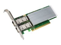 Intel Ethernet Network Adapter E810-CQDA2 - Adaptateur réseau - PCIe 4.0 x16 profil bas - QSFP28 x 2 E810CQDA2