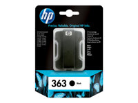 HP 363 - 6 ml - noir - original - cartouche d'encre - pour Photosmart 31XX, 7180, 82XX, C5185, C6150, C6175, C6185, C8150, C8183, C8188, D7263, D7268 C8721EE#UUS