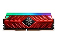 XPG SPECTRIX D41 - DDR4 - 16 Go: 2 x 8 Go - DIMM 288 broches - 3600 MHz / PC4-28800 - CL17 - 1.35 V - mémoire sans tampon - non ECC - rouge cramoisi AX4U360038G17-DR41