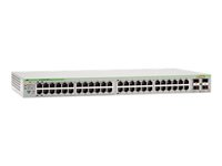 Allied Telesis AT GS950/48PS - Commutateur - Géré - 24 x 10/100/1000 (PoE+) + 20 x 10/100/1000 + 4 x SFP Gigabit combiné - de bureau, Montable sur rack, fixation murale - PoE+ (370 W) AT-GS950/48PS-50