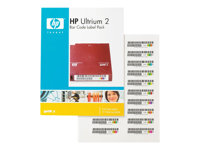 HPE Ultrium 2 - Étiquettes code à barres - pour StorageWorks MSL2024, MSL4048, MSL6030; StorageWorks 1/8 G2 Tape Autoloader Q2002A