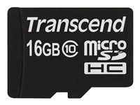 Transcend - Carte mémoire flash - 16 Go - Class 10 - micro SDHC TS16GUSDC10