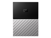 WD My Passport Ultra WDBFKT0040BGY - Disque dur - chiffré - 4 To - externe (portable) - USB 3.0 - AES 256 bits - noir-gris WDBFKT0040BGY-WESN