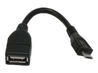 MCL Samar - Adaptateur USB - USB (F) pour Micro-USB de type B (M) - USB 2.0 OTG - 12 cm USB-AF/HMCO