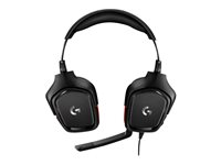 Logitech Gaming Headset G332 - Micro-casque - circum-aural - filaire - jack 3,5mm - noir, rouge 981-000757
