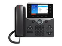 Cisco IP Phone 8861 - With Multiplatform Phone Firmware - téléphone VoIP - IEEE 802.11a/b/g/n/ac (Wi-Fi) - SIP, RTCP, RTP, SRTP, SDP - Charbon CP-8861-3PCC-K9=