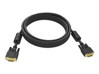 Vision Professional - Câble VGA - HD-15 (VGA) (M) pour HD-15 (VGA) (M) - 3 m - vis moletées - noir TC 3MVGAP/BL