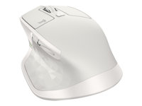 Logitech MX Master 2S - Souris - laser - 7 boutons - sans fil - Bluetooth, 2.4 GHz - récepteur sans fil USB - gris clair 910-005141