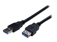 StarTech.com Câble d'extension USB 3.0 A vers A de 1,8 m - Rallonge USB A SuperSpeed en noir - M/F - Rallonge de câble USB - USB type A (M) pour USB type A (F) - USB 3.0 - 1.8 m - noir - pour P/N: BNDDKT30CAHV, SV211DPUA4K, SV211HDUA4K, USB2001EXT2NA, USB2002EXT2NA, USB2004EXT2NA USB3SEXT6BK