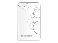 Transcend StoreJet 25A3 - Disque dur - 2 To - externe (portable) - 2.5" - USB 3.0 - blanc TS2TSJ25A3W