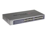 NETGEAR Plus JGS524PE - Commutateur - intelligent - 12 x 10/100/1000 (PoE) + 12 x 10/100/1000 - de bureau, Montable sur rack - PoE (100 W) JGS524PE-100EUS