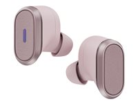 Logitech Zone True Wireless - Écouteurs sans fil avec micro - intra-auriculaire - Bluetooth - Suppresseur de bruit actif - rose 985-001090