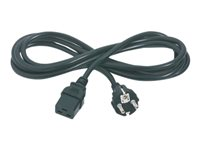 APC - Câble d'alimentation - IEC 60320 C19 pour power CEE 7/7 (M) - CA 230 V - 2.5 m - noir - pour P/N: SMT2200I-AR, SMT2200R2I-AR, SMT3000I-AR, SMT3000R2I-AR, SRT1500XLI, SRT2200XLI-KR AP9875