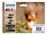 Epson 478XL Multipack - Pack de 6 - gris, noir, jaune, cyan, magenta, rouge - originale - emballage coque avec alarme radioélectrique/ acoustique - cartouche d'encre - pour Expression Photo XP-8500 Small-in-One C13T379D4020