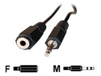 MCL - Rallonge de câble audio - mini-phone stereo 3.5 mm femelle pour mini-phone stereo 3.5 mm mâle - 5 m MC711-5M
