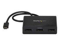 StarTech.com Hub USB C - 3 ports - USB-C vers DisplayPort - Hub MST - Splitter multi-écrans - USB Type-C vers 3x DP (MSTCDP123DP) - Adaptateur vidéo externe - USB-C - 3 x DisplayPort MSTCDP123DP