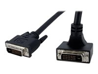 StarTech.com Cable DVI-D Dual Link coude vers le haut de 1,8 m - M/M - Câble DVI - liaison double - DVI-D (M) pour DVI-D (M) - 1.8 m - connecteur à 90° - noir - pour P/N: MDP2DVID2, SV231DVIUAHR, SV431DVIUAHR DVIDDMMTA6