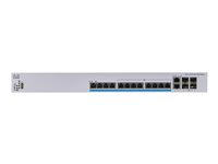 Cisco Business 350 Series CBS350-12NP-4X - Commutateur - C3 - Géré - 12 x 100/1000/2.5G/5GBase-T (PoE+) + 2 x combo 10 Gigabit SFP+/RJ-45 + 2 x 10 Gigabit SFP+ - Montable sur rack - PoE+ (375 W) CBS350-12NP-4X-EU