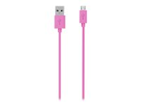 Belkin MIXIT - Câble USB - Micro-USB de type B (M) pour USB (M) - 2 m - rose F2CU012BT2M-PNK