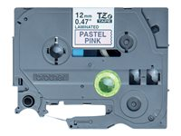 Brother TZe-MQE31 - Noir sur rose pastel - Rouleau (1,2 cm x 8 m) 1 cassette(s) ruban laminé - pour Brother PT-P750, P950; P-Touch PT-D610; P-Touch Cube PT-P300; P-Touch Cube Pro PT-P910 TZEMQE31