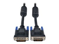 Tripp Lite 6ft DVI Dual Link Digital / Analog Monitor Cable DVI-I M/M 6' - Câble DVI - liaison double - DVI-I (M) pour DVI-I (M) - 1.83 m - moulé, vis moletées - noir P560-006-DLI