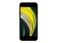 Apple iPhone SE (2e génération) - Smartphone - double SIM - 4G Gigabit Class LTE - 256 Go - GSM - 4.7" - 1334 x 750 pixels (326 ppi) - Retina HD - 12 MP (caméra avant 7 MP) - noir MXVT2ZD/A