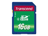 Transcend - Carte mémoire flash - 16 Go - Class 4 - SDHC TS16GSDHC4
