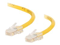 C2G Cat5e Non-Booted Unshielded (UTP) Network Crossover Patch Cable - Câble inverseur - RJ-45 (M) pour RJ-45 (M) - 1.5 m - UTP - CAT 5e - bloqué, uniboot - jaune 83350
