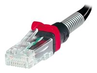 Uniformatic - Cordon de raccordement - RJ-45 (M) pour RJ-45 (M) - 3.1 m - 6.2 mm - FTP - CAT 6 - moulé - noir 22744